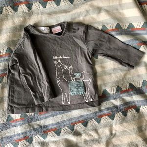 Baby long sleeve tee Zara gray shirt